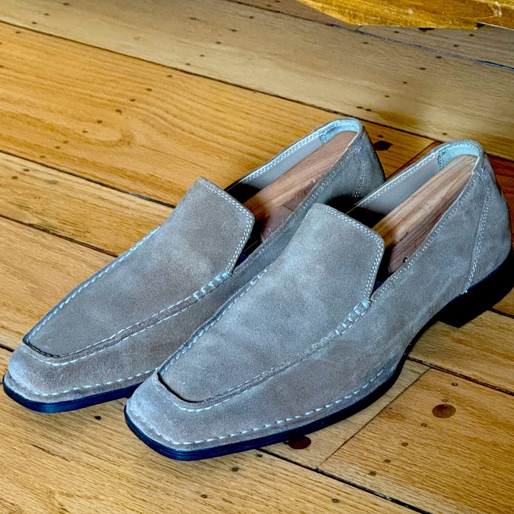 Vintage Suede Hush Puppies Loafers Slip Ons 11